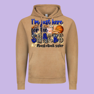 I'm Just Here For The Snacks #basketball Sister Vintage Hoodie Designed By Zillion Design Studio