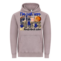 Vintage Zinc i'm just here for the snacks #basketball sister Vintage Hoodie - Zillion Design Studio