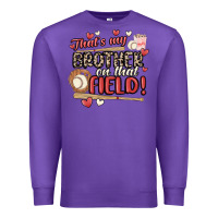 Purple that's my brother on that field  baseball Premium Sweatshirt - MaliasSmallBusiness