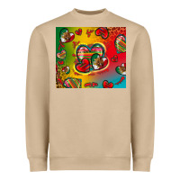 Mushroom mexico hearts Heavyweight Sweatshirt - Zillion Design Studio