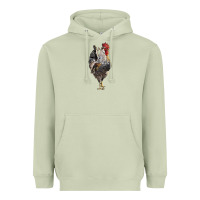 Matcha cream legbar rooster Heavyweight Hoodie - LillyAllenDesigns