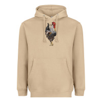 Mushroom cream legbar rooster Heavyweight Hoodie - LillyAllenDesigns