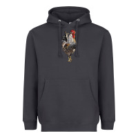 Smoke cream legbar rooster Heavyweight Hoodie - LillyAllenDesigns