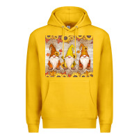 Lemon Thankful Gnomes Premium Hoodie - MaliasSmallBusiness