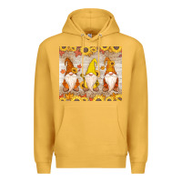 Mustard Thankful Gnomes Premium Hoodie - MaliasSmallBusiness