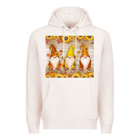 Pale Pink Thankful Gnomes Premium Hoodie - MaliasSmallBusiness