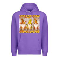 Purple Thankful Gnomes Premium Hoodie - MaliasSmallBusiness