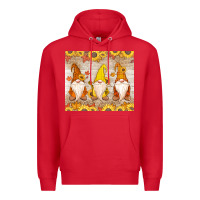 Red Thankful Gnomes Premium Hoodie - MaliasSmallBusiness