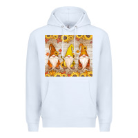 White Thankful Gnomes Premium Hoodie - MaliasSmallBusiness