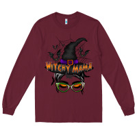 Burgundy withcy mama Long Sleeve Tee - RacoonDesign