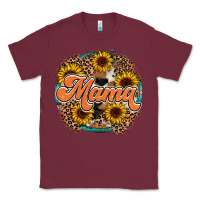 Burgundy mama western Classic Tee - RacoonDesign