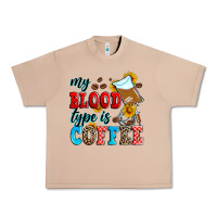 Burro my blood type is coffee Urban Heavy Tee - Zillion Design Studio
