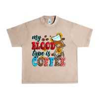 French Oak my blood type is coffee Urban Heavy Tee - Zillion Design Studio