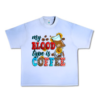 Grape Ice my blood type is coffee Urban Heavy Tee - Zillion Design Studio