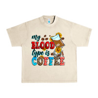 My Blood Type Is Coffee Urban Heavy Tee | Teevron