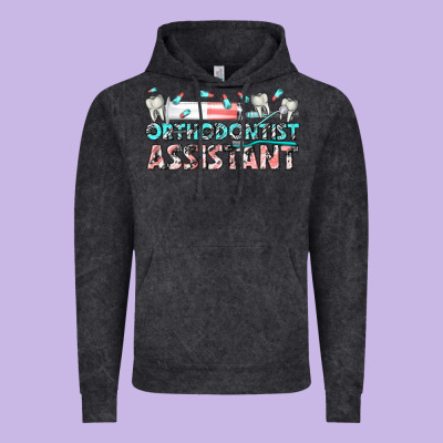 Orthodontist Assistant Vintage Hoodie Designed By Texasbilliewilder