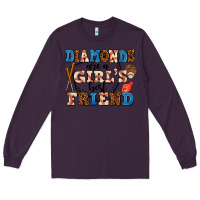Plum diamonds are a girl's best friend Long Sleeve Tee - AdoDesignShop