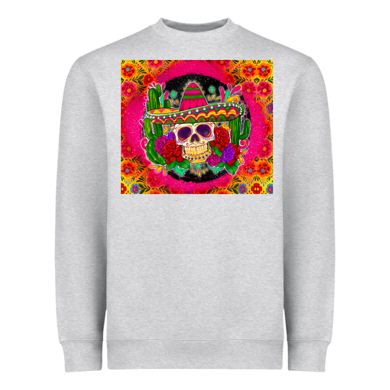 Mexican Skull Heavyweight Sweatshirt by Zillion Design Studio | Teevron