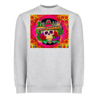 Heather Grey mexican skull Heavyweight Sweatshirt - Zillion Design Studio