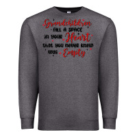 Charcoal Heather grandchildren fill a space in your heart Premium Sweatshirt - MaliasSmallBusiness