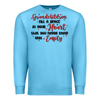 Ocean Blue grandchildren fill a space in your heart Premium Sweatshirt - MaliasSmallBusiness