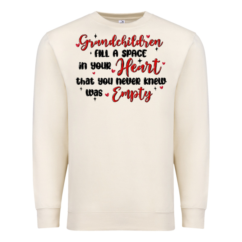 Grandchildren Fill A Space In Your Heart Premium Sweatshirt by MaliasSmallBusiness | Teevron
