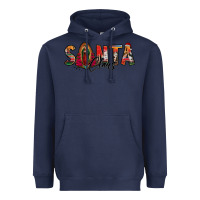 Navy santa claus lady of guadalupe Heavyweight Hoodie - Jasminsmagicworld
