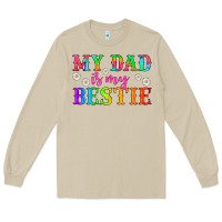 Mushroom my dad is my bestie Long Sleeve Tee - HRA Design Shop