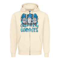 Sandshell chillin' with my gnomies Zipper Hoodie - JahusDesignShop