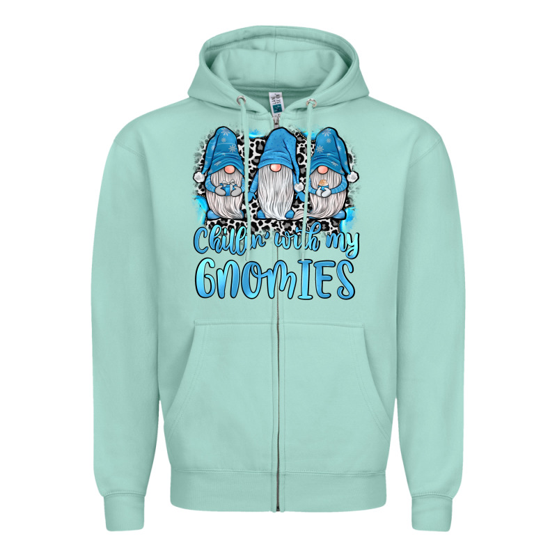 Chillin' With My Gnomies Zipper Hoodie by JahusDesignShop | Teevron