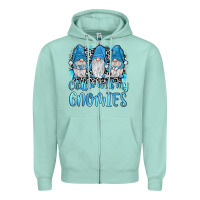 Seafoam chillin' with my gnomies Zipper Hoodie - JahusDesignShop
