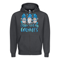 Smoke chillin' with my gnomies Zipper Hoodie - JahusDesignShop