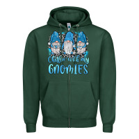 Sports Green chillin' with my gnomies Zipper Hoodie - JahusDesignShop