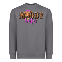 Storm moody heifer with leopard tbw Heavyweight Sweatshirt - texasbilliewilder