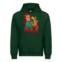Forest Green latina power strong woman Urban Hoodie - Jasminsmagicworld