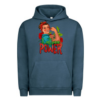 Pigment Midnight Navy latina power strong woman Urban Hoodie - Jasminsmagicworld