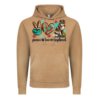 Vintage Camel peace love australian shepherd Vintage Hoodie - texasbilliewilder