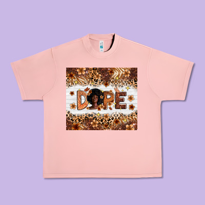 Dope Melanin Urban Heavy Tee Designed By Zillion Design Studio