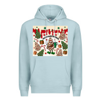Blue Mist Boojee Christmas cake Premium Hoodie - MaliasSmallBusiness