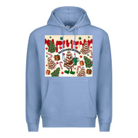 Colony Blue Boojee Christmas cake Premium Hoodie - MaliasSmallBusiness