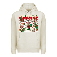 Oatmeal Heather Boojee Christmas cake Premium Hoodie - MaliasSmallBusiness