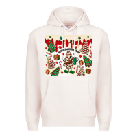 Pale Pink Boojee Christmas cake Premium Hoodie - MaliasSmallBusiness