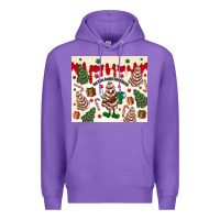 Purple Boojee Christmas cake Premium Hoodie - MaliasSmallBusiness