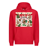 Red Boojee Christmas cake Premium Hoodie - MaliasSmallBusiness