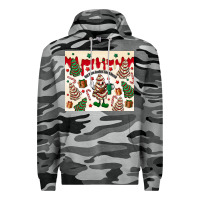 Slate Camo Boojee Christmas cake Premium Hoodie - MaliasSmallBusiness