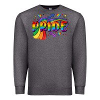 Charcoal Heather pride Premium Sweatshirt - MaliasSmallBusiness