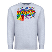 Heather Grey pride Premium Sweatshirt - MaliasSmallBusiness