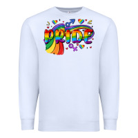 White pride Premium Sweatshirt - MaliasSmallBusiness