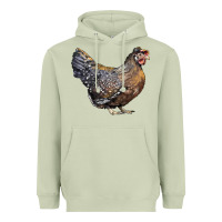Matcha Cream Legbar Chicken Heavyweight Hoodie - LillyAllenDesigns
