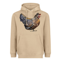 Mushroom Cream Legbar Chicken Heavyweight Hoodie - LillyAllenDesigns